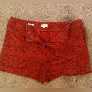 Loft Rust Lace 4” Short